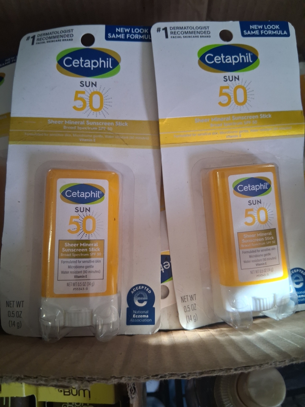 Cetaphil SUN SPF 50 Sheer Mineral Sunscreen Stick - Yellow